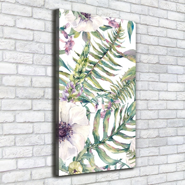 Tablou pe pânză canvas frunze tropicale