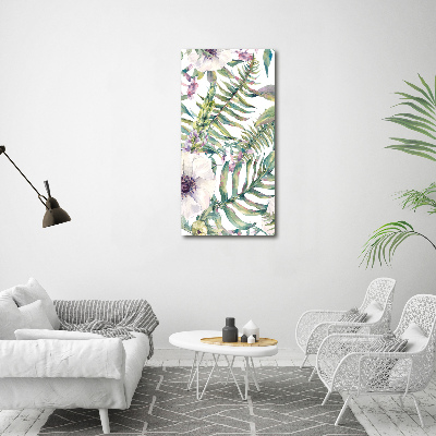 Tablou pe pânză canvas frunze tropicale