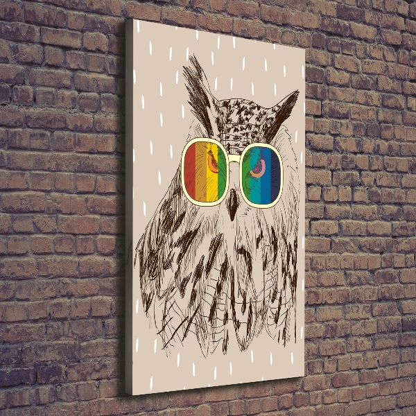 Tablou canvas Owls ochelari