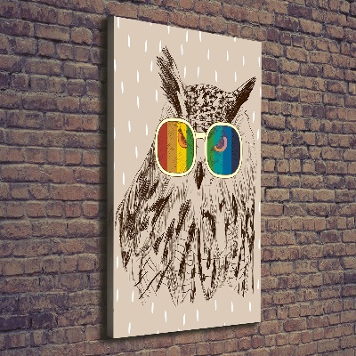 Tablou canvas Owls ochelari