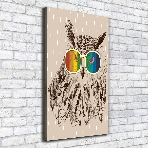 Tablou canvas Owls ochelari