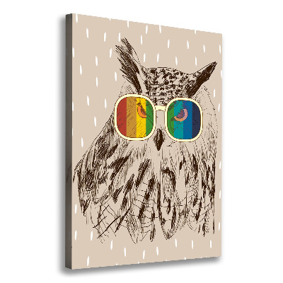 Tablou canvas Owls ochelari