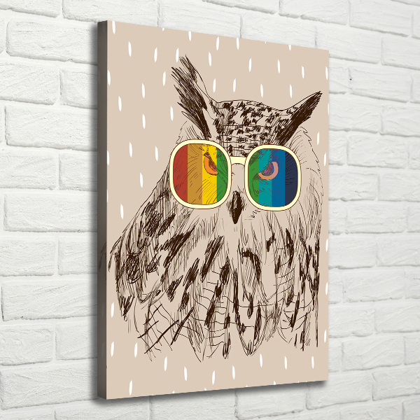 Tablou canvas Owls ochelari