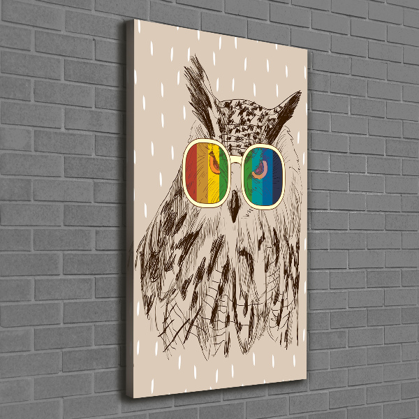 Tablou canvas Owls ochelari