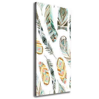 Tablou pe pânză pene etnice