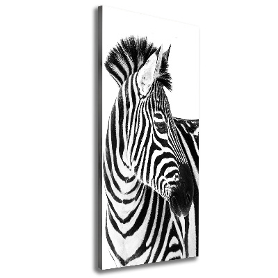 Tablou pe pânză canvas Zebra în zăpadă