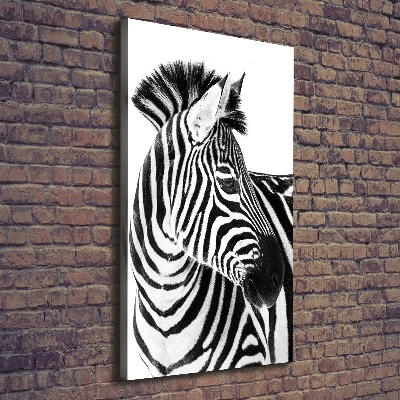 Tablou pe pânză canvas Zebra în zăpadă