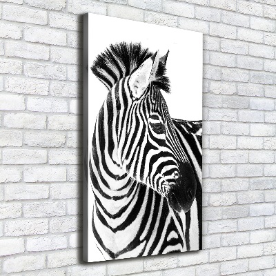 Tablou pe pânză canvas Zebra în zăpadă