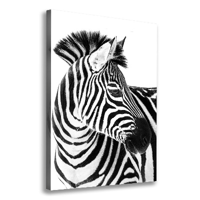 Tablou pe pânză canvas Zebra în zăpadă