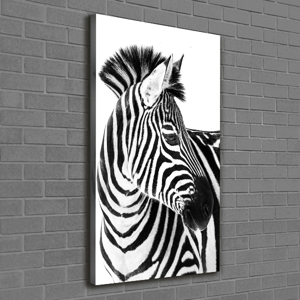 Tablou pe pânză canvas Zebra în zăpadă