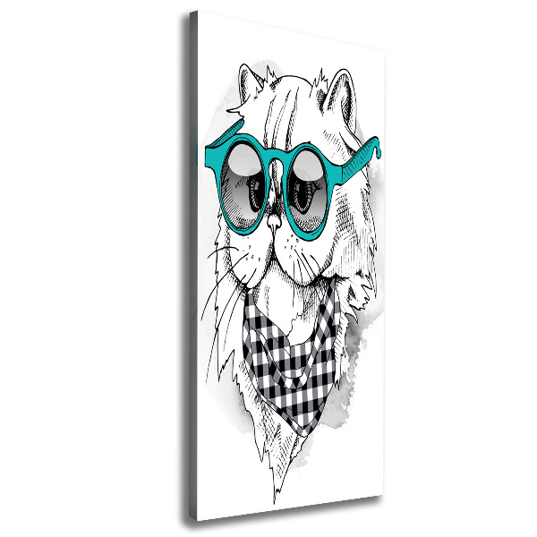 Print pe canvas Cat cu ochelari