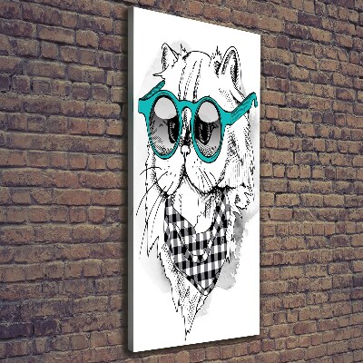 Print pe canvas Cat cu ochelari