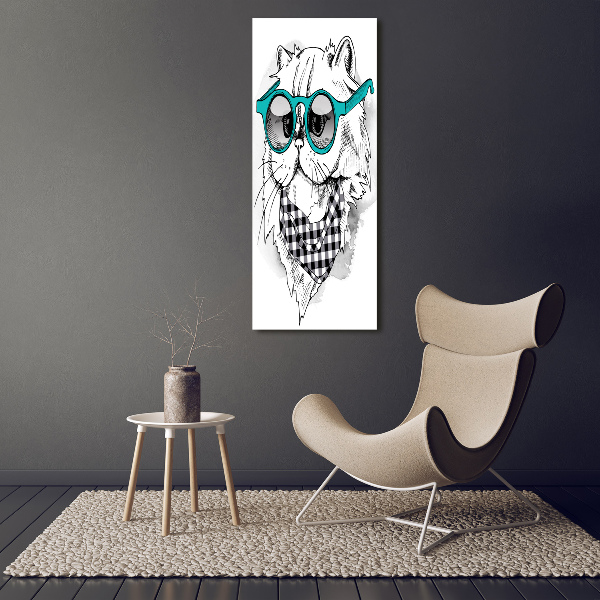 Print pe canvas Cat cu ochelari