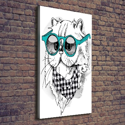 Print pe canvas Cat cu ochelari