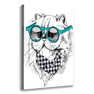 Print pe canvas Cat cu ochelari