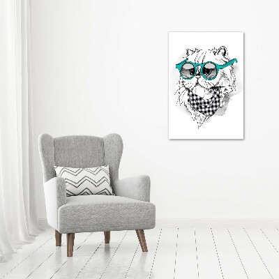 Print pe canvas Cat cu ochelari