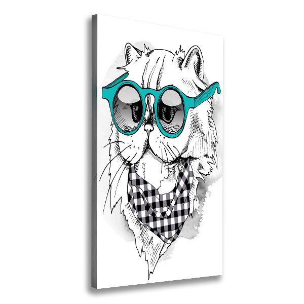 Print pe canvas Cat cu ochelari