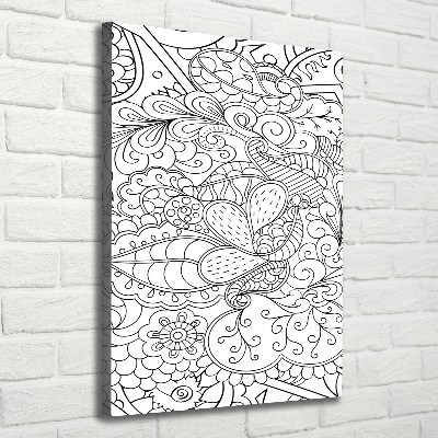 Tablou pe pânză zentangle fundal