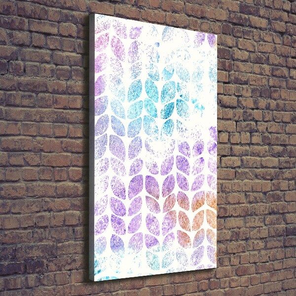 Print pe pânză frunze colorate