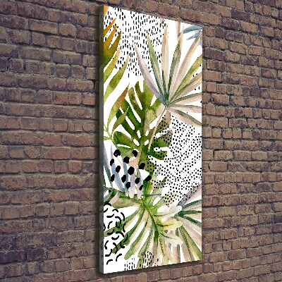 Tablou canvas frunze tropicale