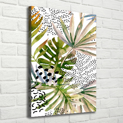 Tablou canvas frunze tropicale