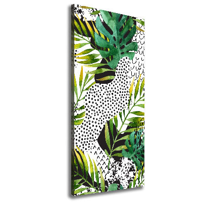 Print pe canvas frunze tropicale