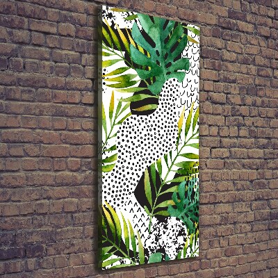 Print pe canvas frunze tropicale