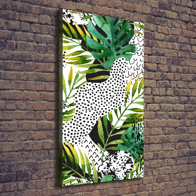 Print pe canvas frunze tropicale