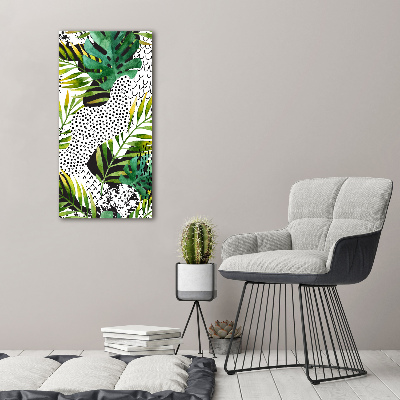 Print pe canvas frunze tropicale