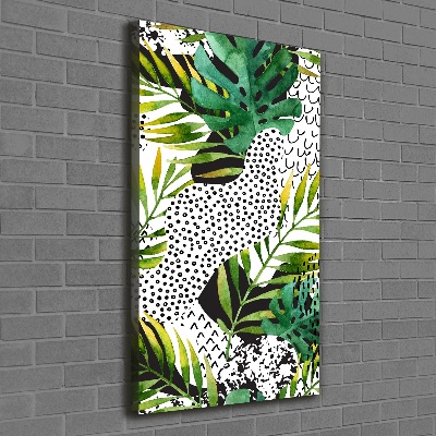 Print pe canvas frunze tropicale