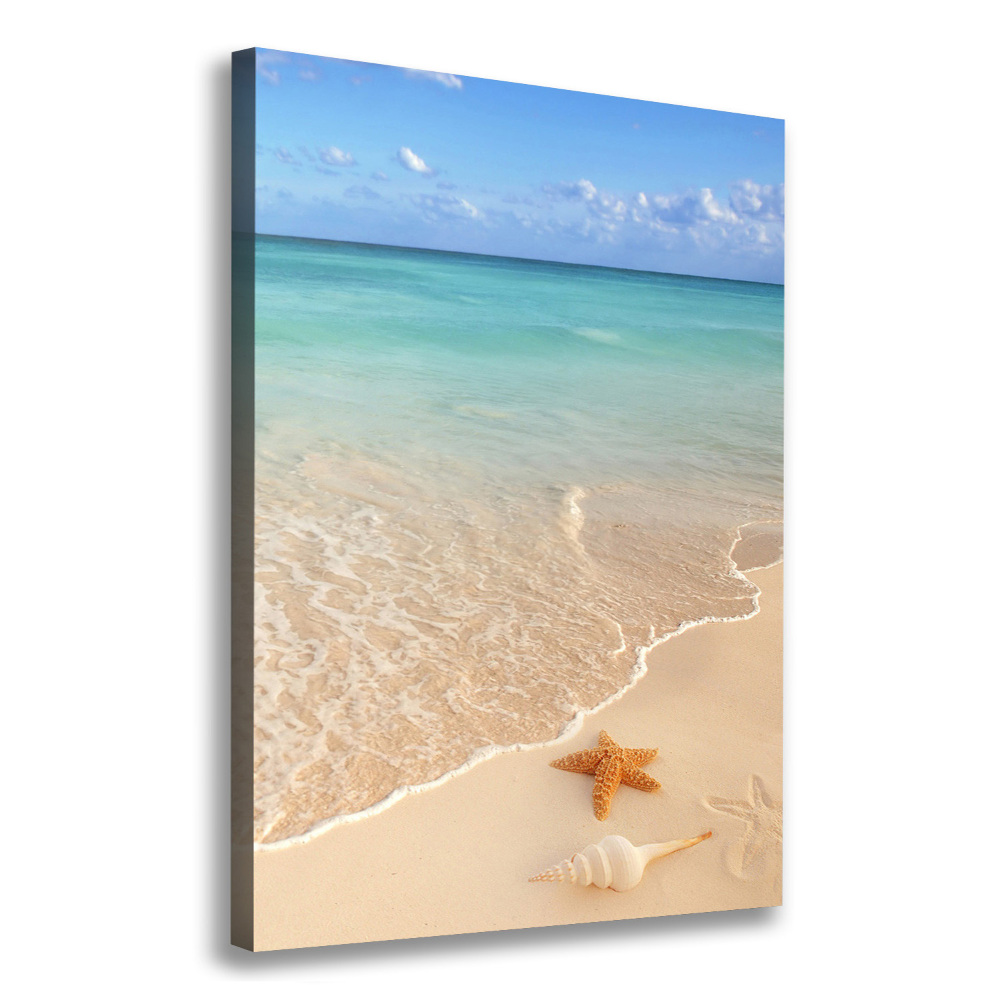 Tablou pe pânză Starfish pe plajă