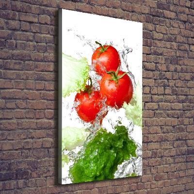 Tablou canvas Tomate și salată