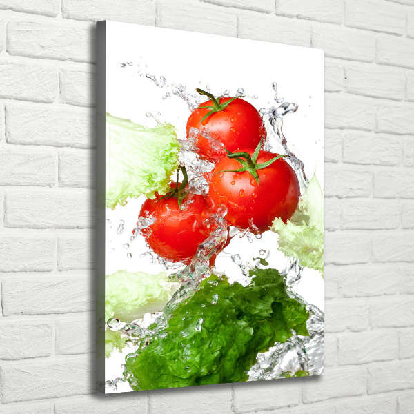 Tablou canvas Tomate și salată