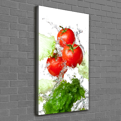 Tablou canvas Tomate și salată