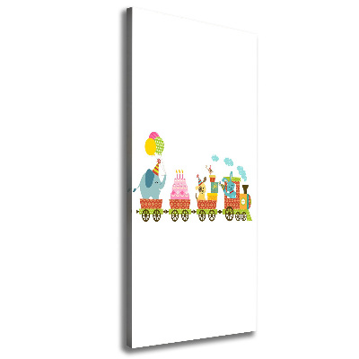 Tablou pe pânză tren vesel