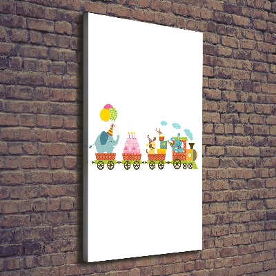 Tablou pe pânză tren vesel
