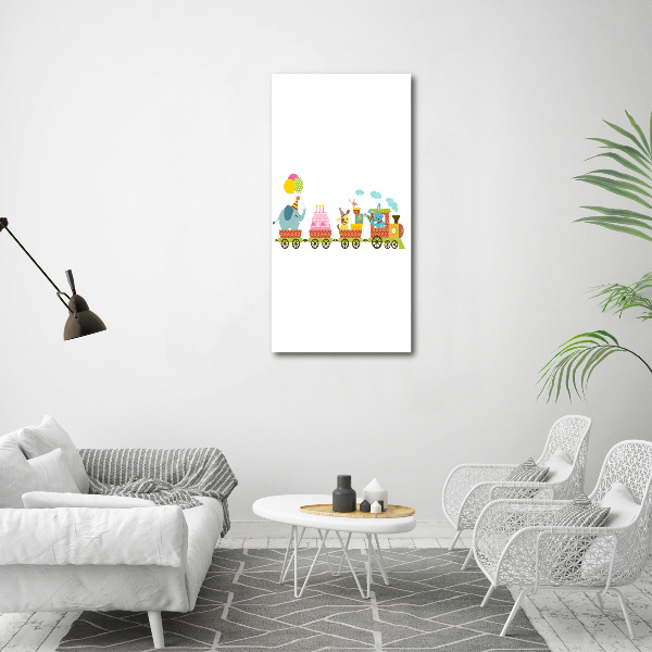 Tablou pe pânză tren vesel