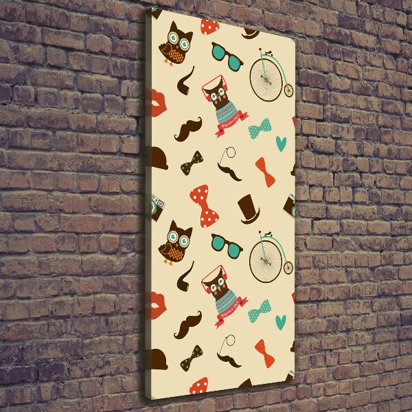 Print pe canvas Owl ochelari de biciclete