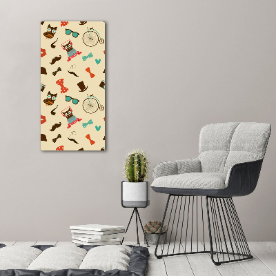 Print pe canvas Owl ochelari de biciclete