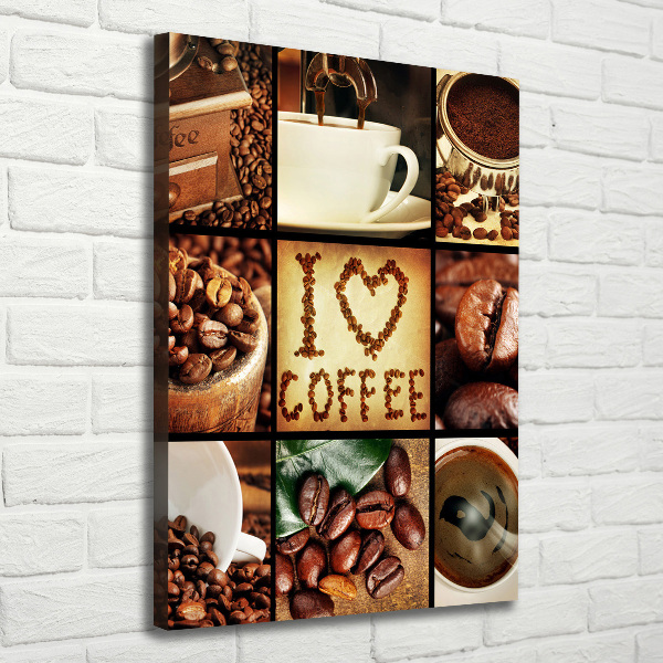 Tablou pe pânză canvas colaj de cafea