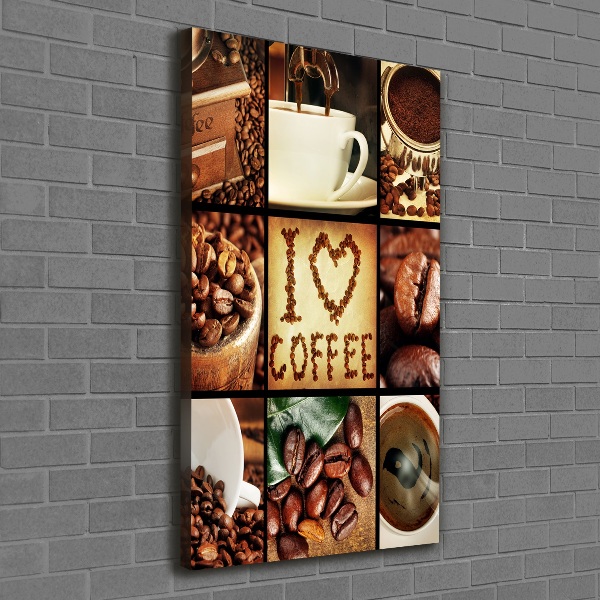Tablou pe pânză canvas colaj de cafea