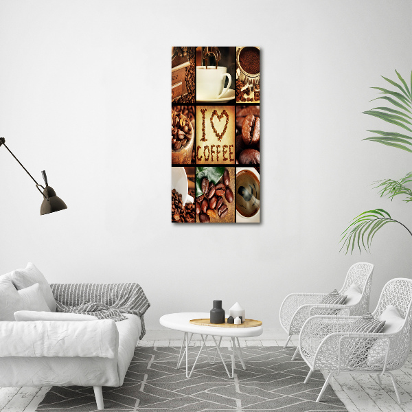 Tablou pe pânză canvas colaj de cafea
