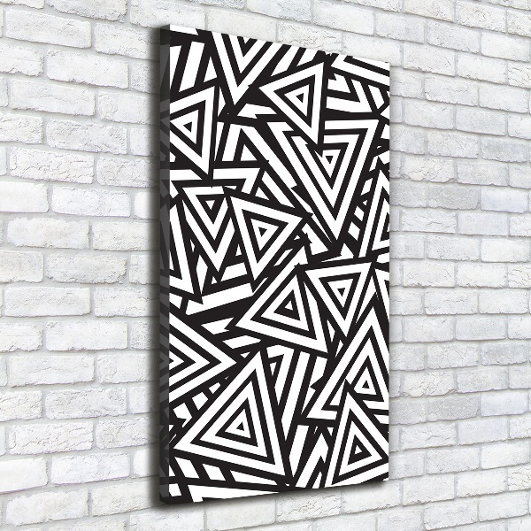 Print pe canvas triunghiuri de fundal