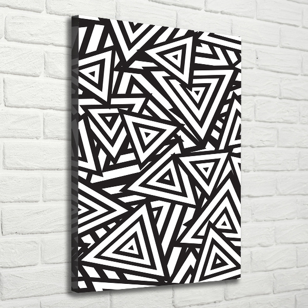 Print pe canvas triunghiuri de fundal
