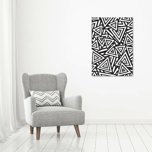 Print pe canvas triunghiuri de fundal