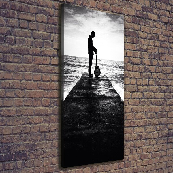 Imprimare tablou canvas Chitarist pe dig