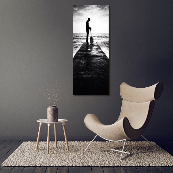 Imprimare tablou canvas Chitarist pe dig