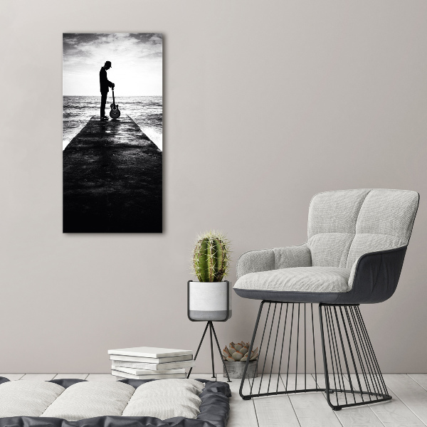 Imprimare tablou canvas Chitarist pe dig
