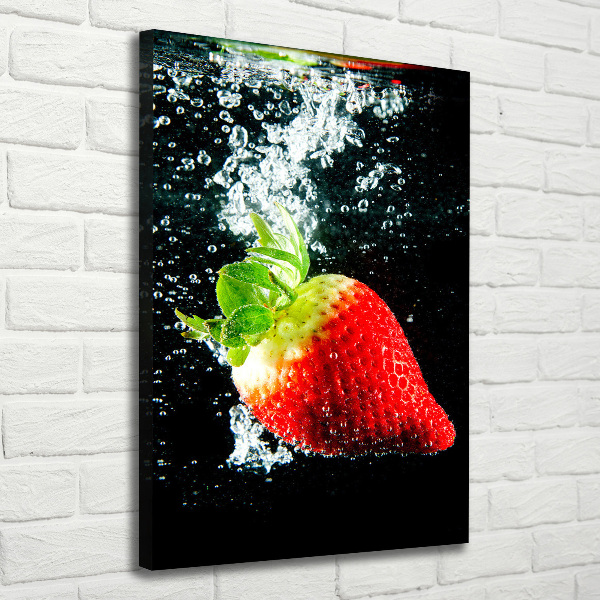 Print pe pânză Strawberry sub apa
