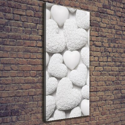 Print pe pânză inima fundal alb